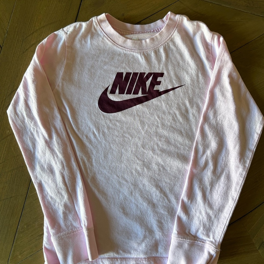 Nike Kids Light Pink Long Sleeve Tee